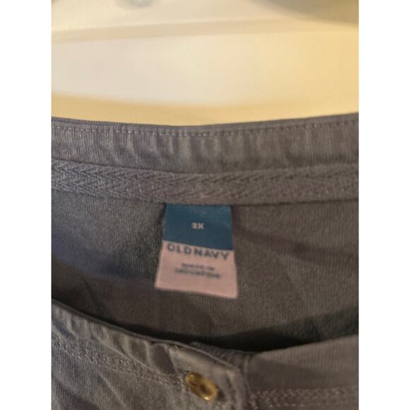 NWT Old Navy Dark Slate Blue Henley Style T Shirt Long Sleeve Size 2X - Picture 3 of 6